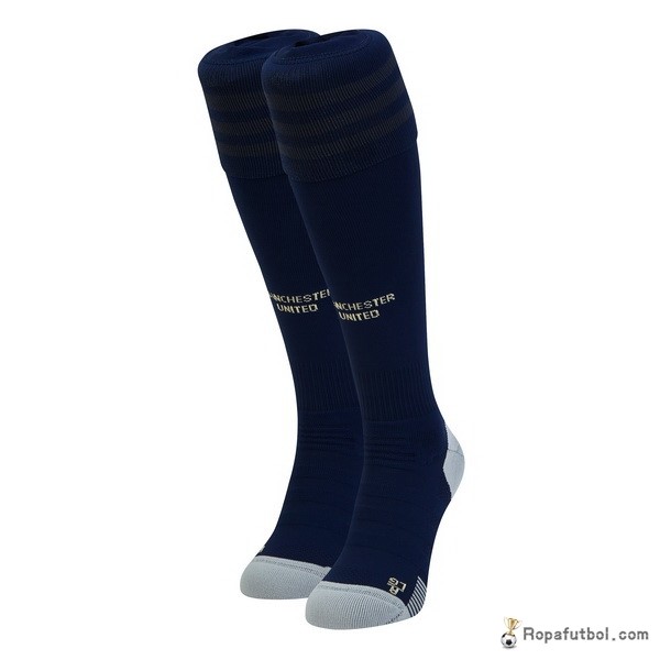 Calcetines Manchester United Replica Tercera Ropa 2018/19 Azul